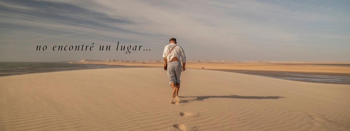 ...no encontré un lugar.